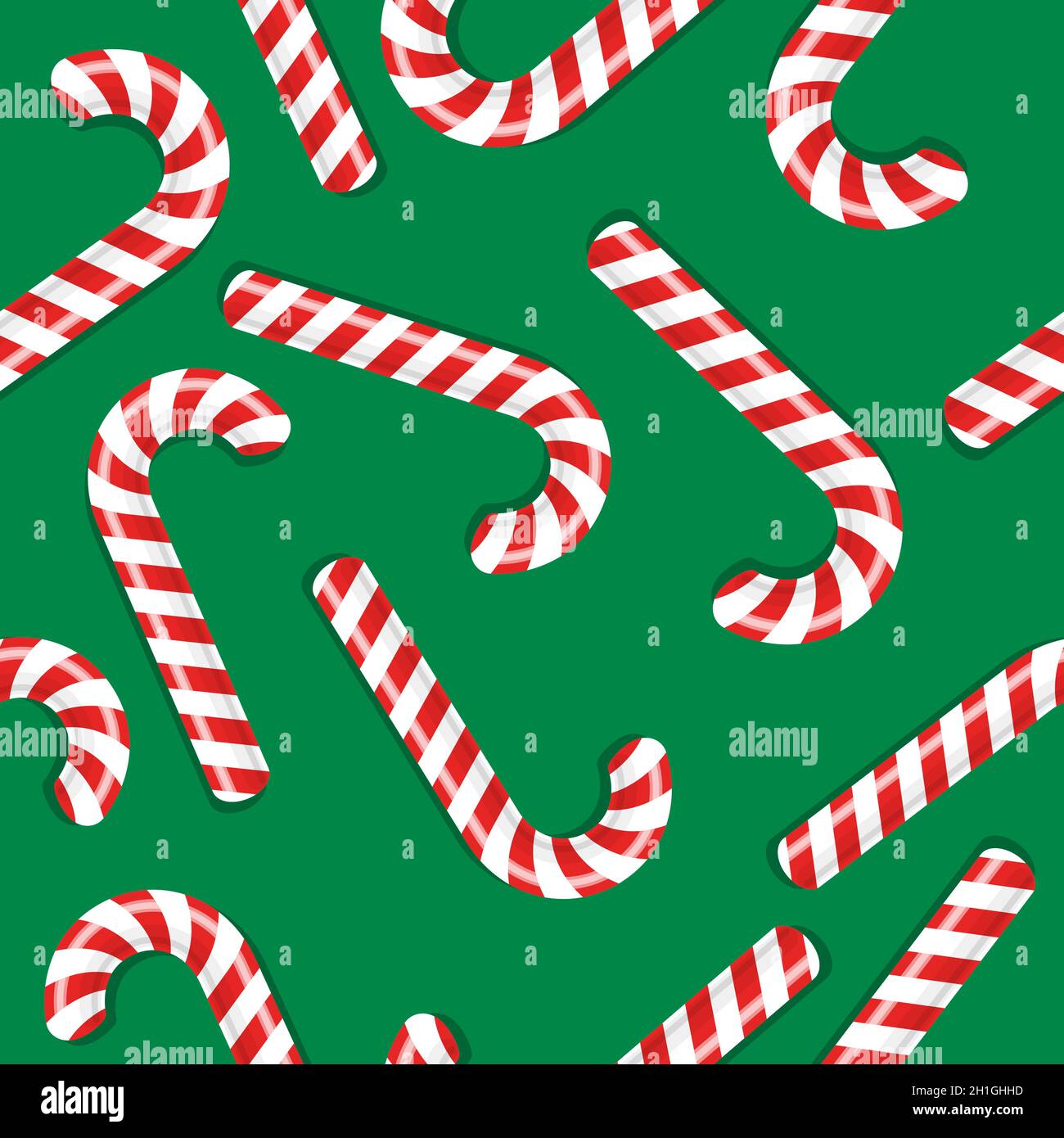 Christmas candy cane sfondo design. Modello senza giunture vettoriale delle festività. Illustrazione Vettoriale