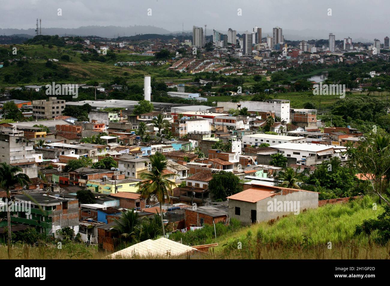 itabuna, bahia / brasile - 30 gennaio 2012: Vista aerea della città di Itabuna, nel sud di Bahia. Foto Stock