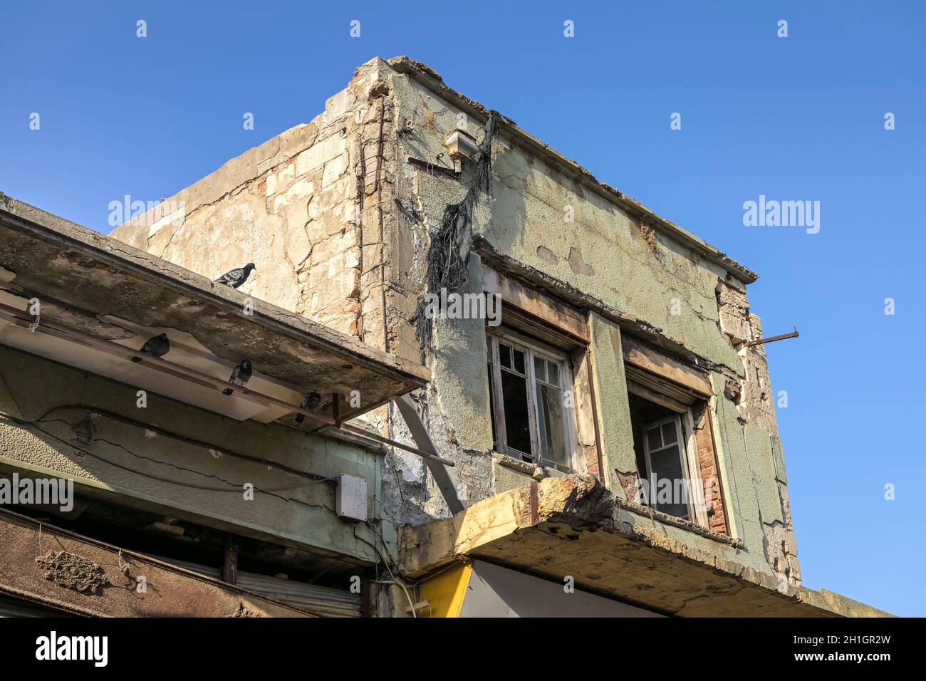 Ruine, Altbau, Splantzia Viertel, Chania, Kreta, Griechenland Foto Stock