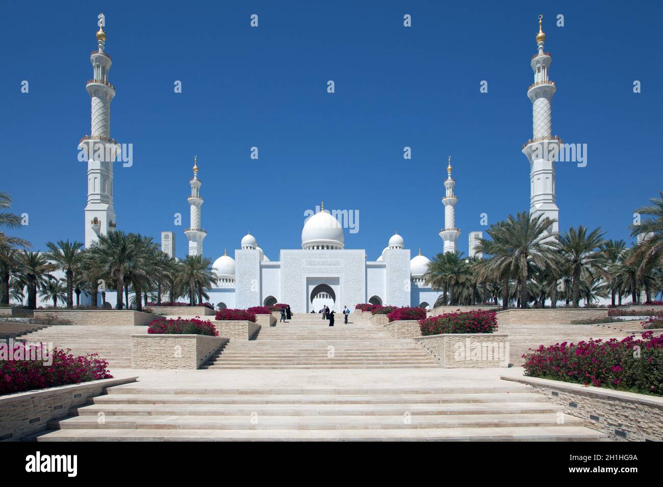 Moschea Shike Zayed ad Abu Dahbi Foto Stock