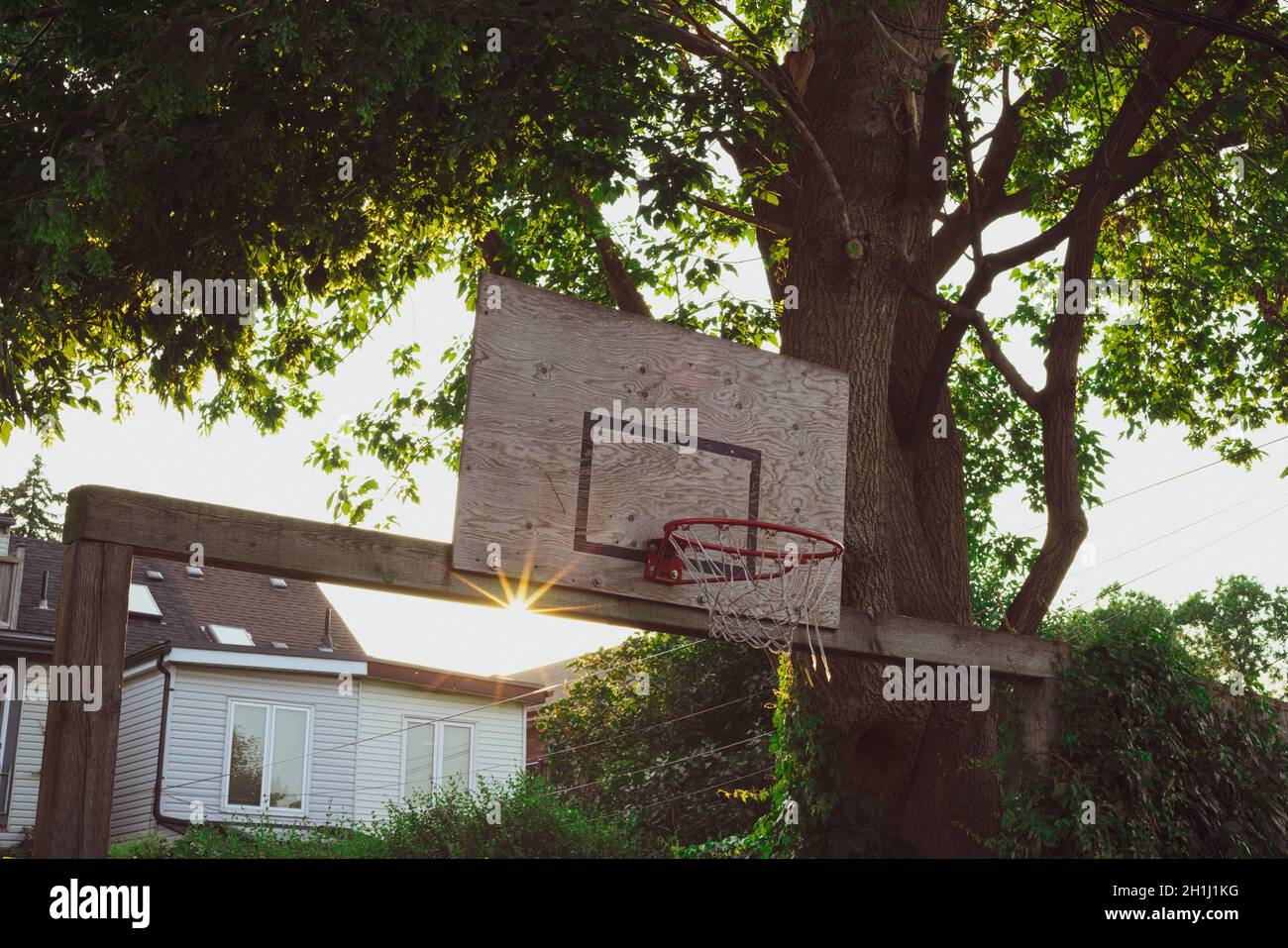 Rete e backboard per basket Ball Foto Stock