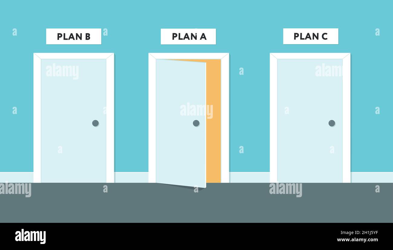Piano di backup. Illustrazione vettoriale in design piatto. Illustrazione Vettoriale