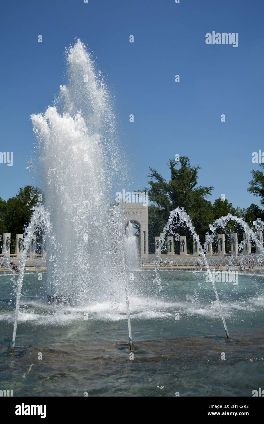 World War II Memorial, National Mall, Washington DC, USA Foto Stock