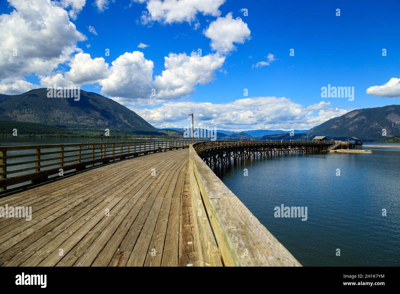 Salmon Arm è una città della Columbia Britannica, situata nel distretto regionale di Shuswap. Salmone Arm è ho Foto Stock