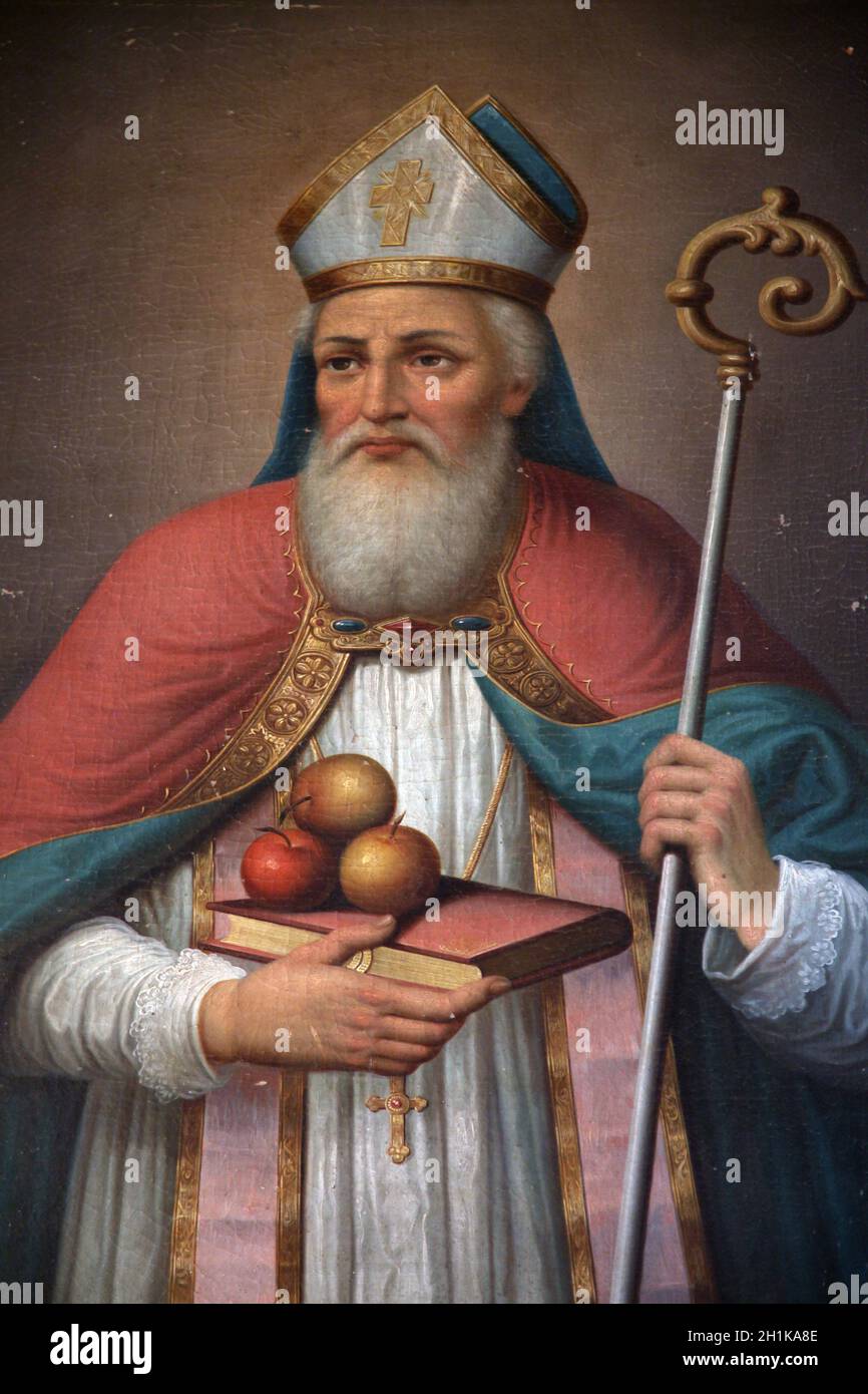 San Nicola, Chiesa Cattolica San Girolamo in Herceg Novi, Montenegro Foto Stock