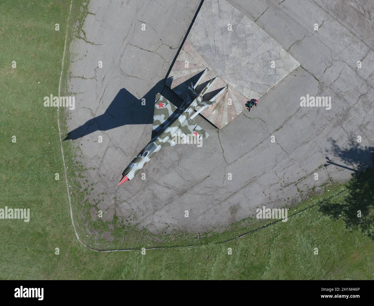 Monumento al Fighter Aircraft. Un monumento di memoria militare e gloria. Foto Stock