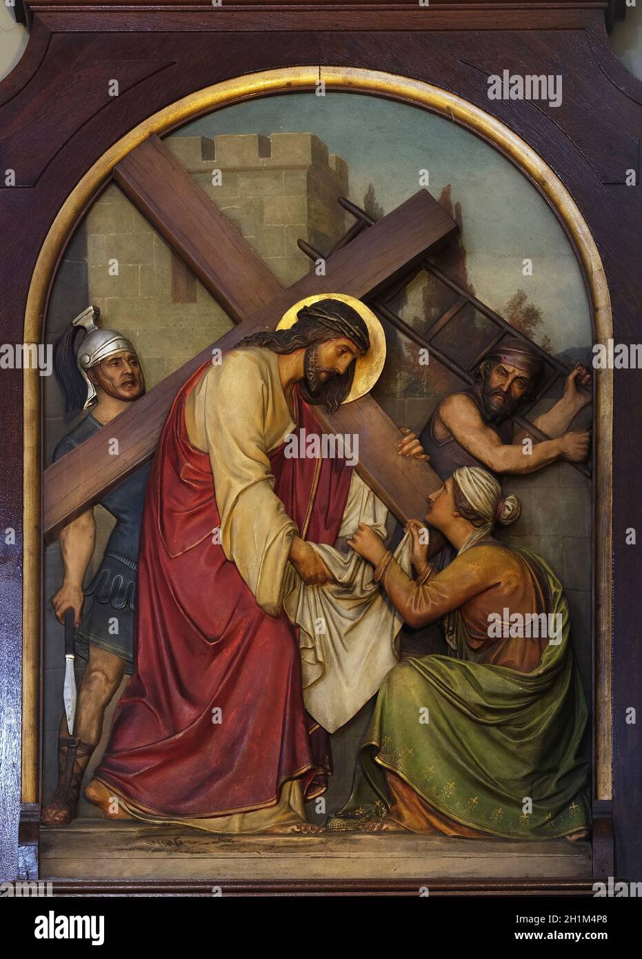 La Veronica Asciuga Il Volto Di Gesù 6 stazioni della Via Crucis, La Veronica asciuga il volto di Gesù