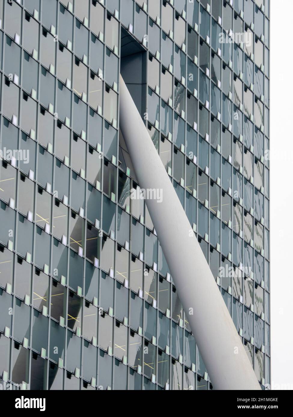 Vista parziale della KPN Telecom Tower – Rotterdam Foto Stock