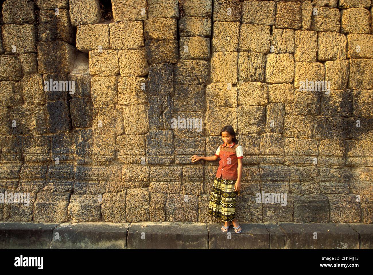 Il Tempio di Pre-Rup nella città del Tempio di Angkor vicino alla città di Siem Reap nella parte occidentale della Cambogia. Cambogia, Siem Reap, febbraio 2001 Foto Stock