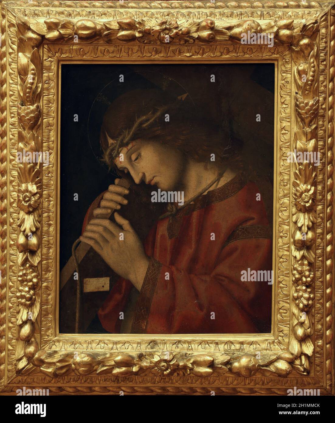 ZAGABRIA, CROAZIA - DICEMBRE 08: Marco Palmezzano: Gesù che porta la croce, Collezione di antichi Maestri, Accademia croata delle Scienze, 08 Dicembre 2014 in Foto Stock