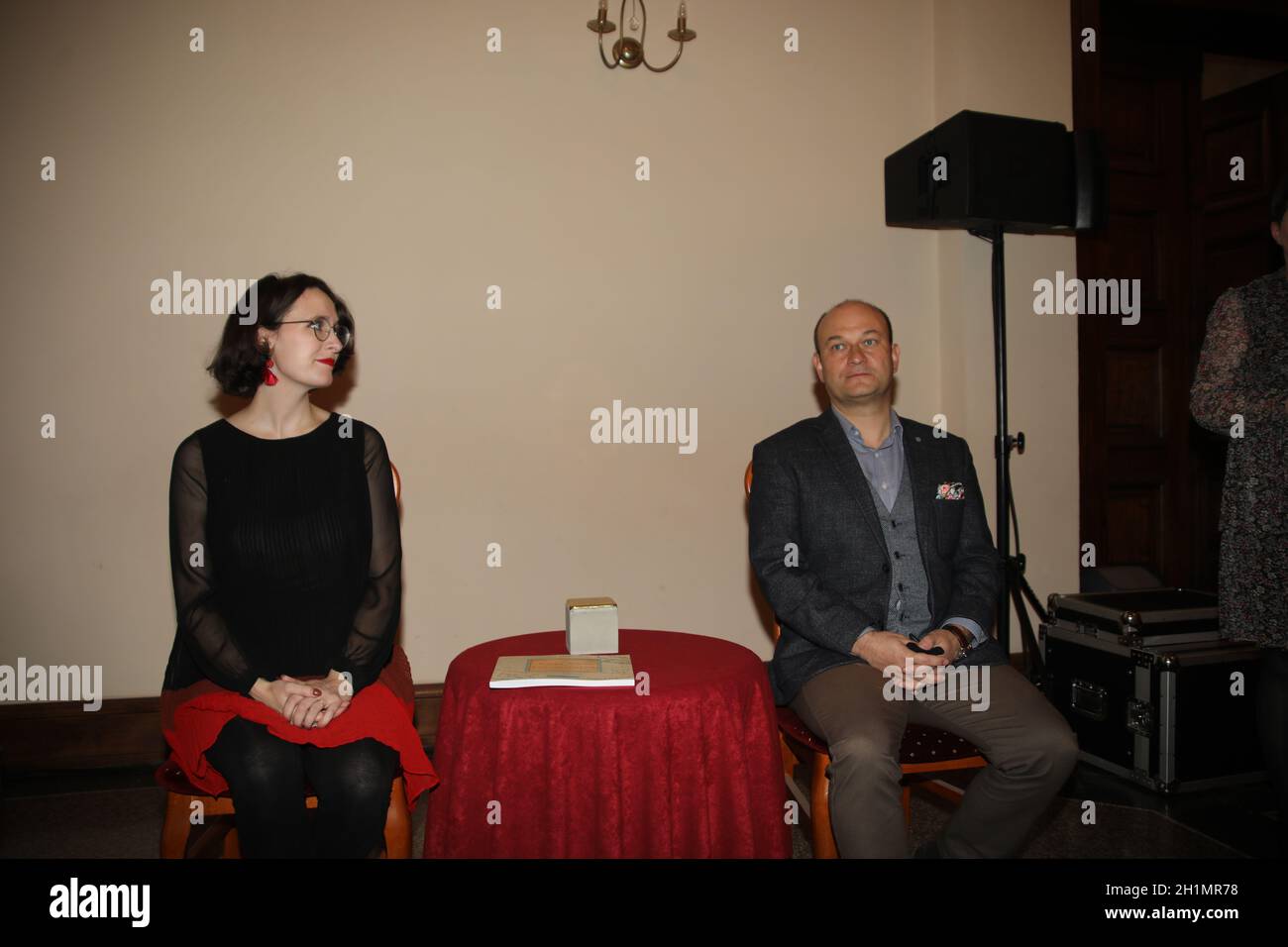 Lauren Leiderman bei der Buchbesprechung 'Das Poesiealbum von Eva Goldberg' - mit Einträgen von Anne Frank und Präsentation des am 5.11.2021 zu verleg Foto Stock