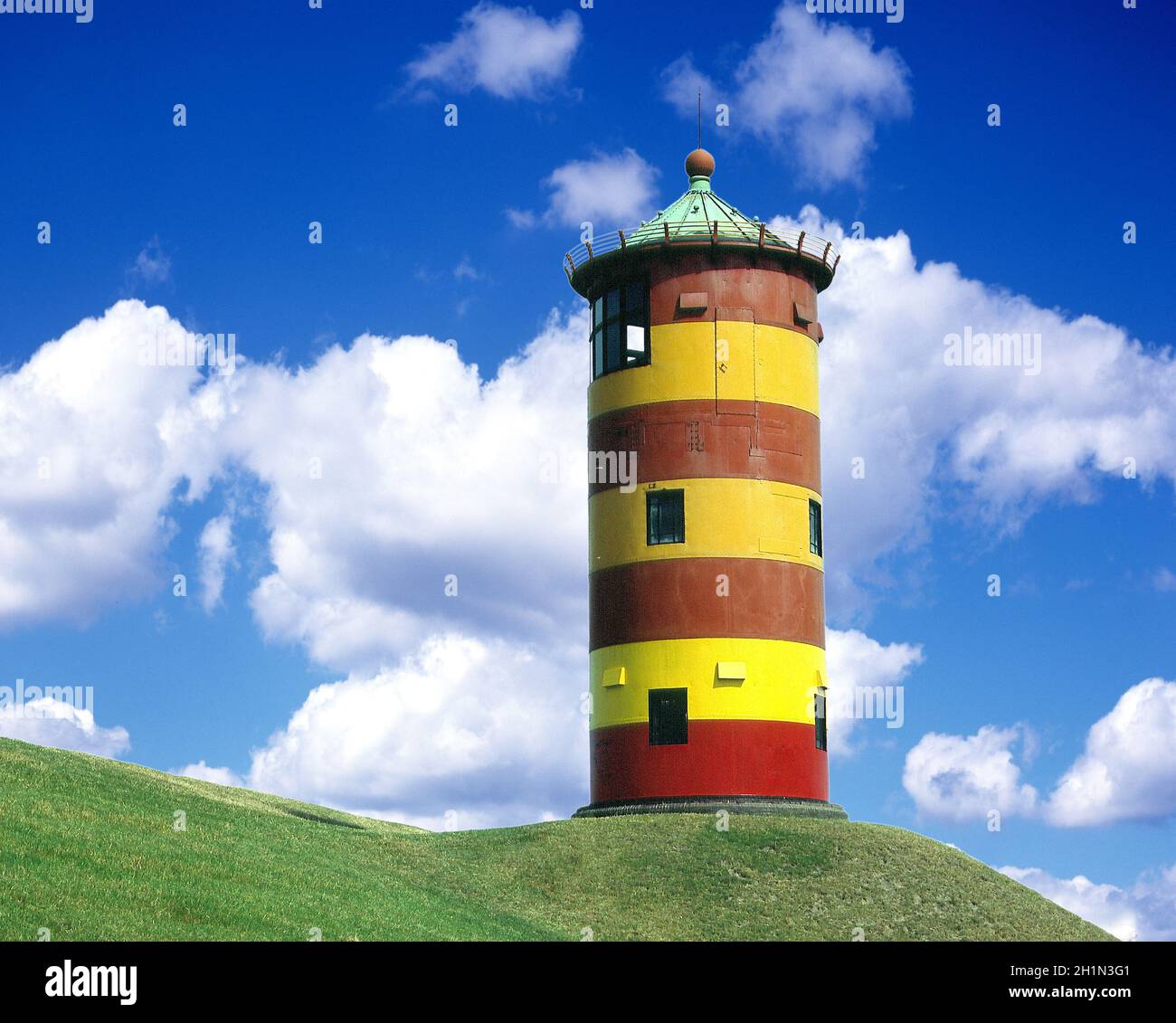 Leuchtturm, Pilsum, Foto Stock