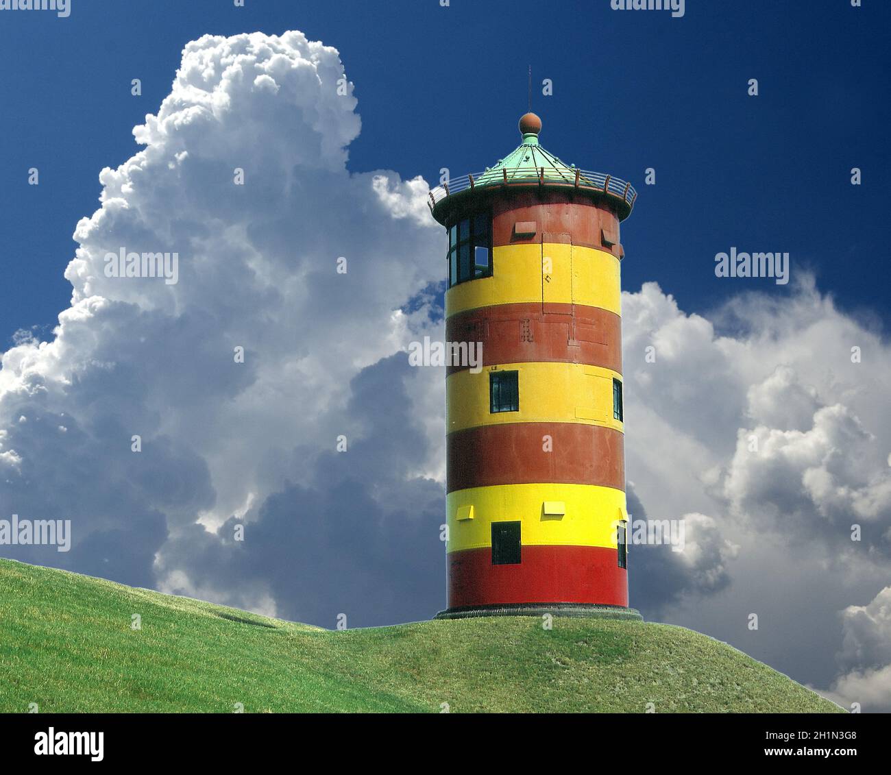 Leuchtturm, Pilsum, Foto Stock