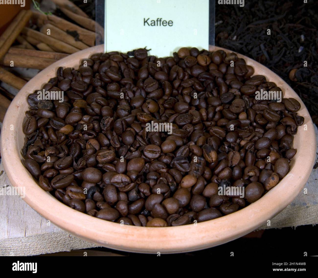 Kaffee; Coffea arabica Foto Stock