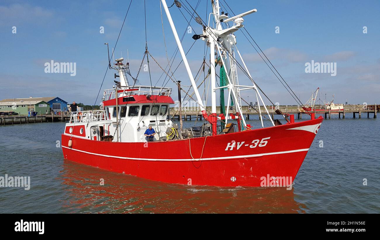 krabbenkutter, hafen, havneby Foto Stock