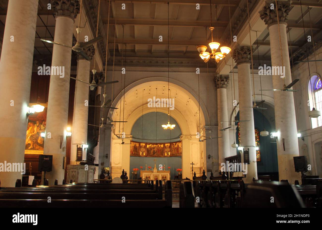 Chiesa di San Giovanni nel distretto BBD Bagh di Kolkata, India Foto Stock