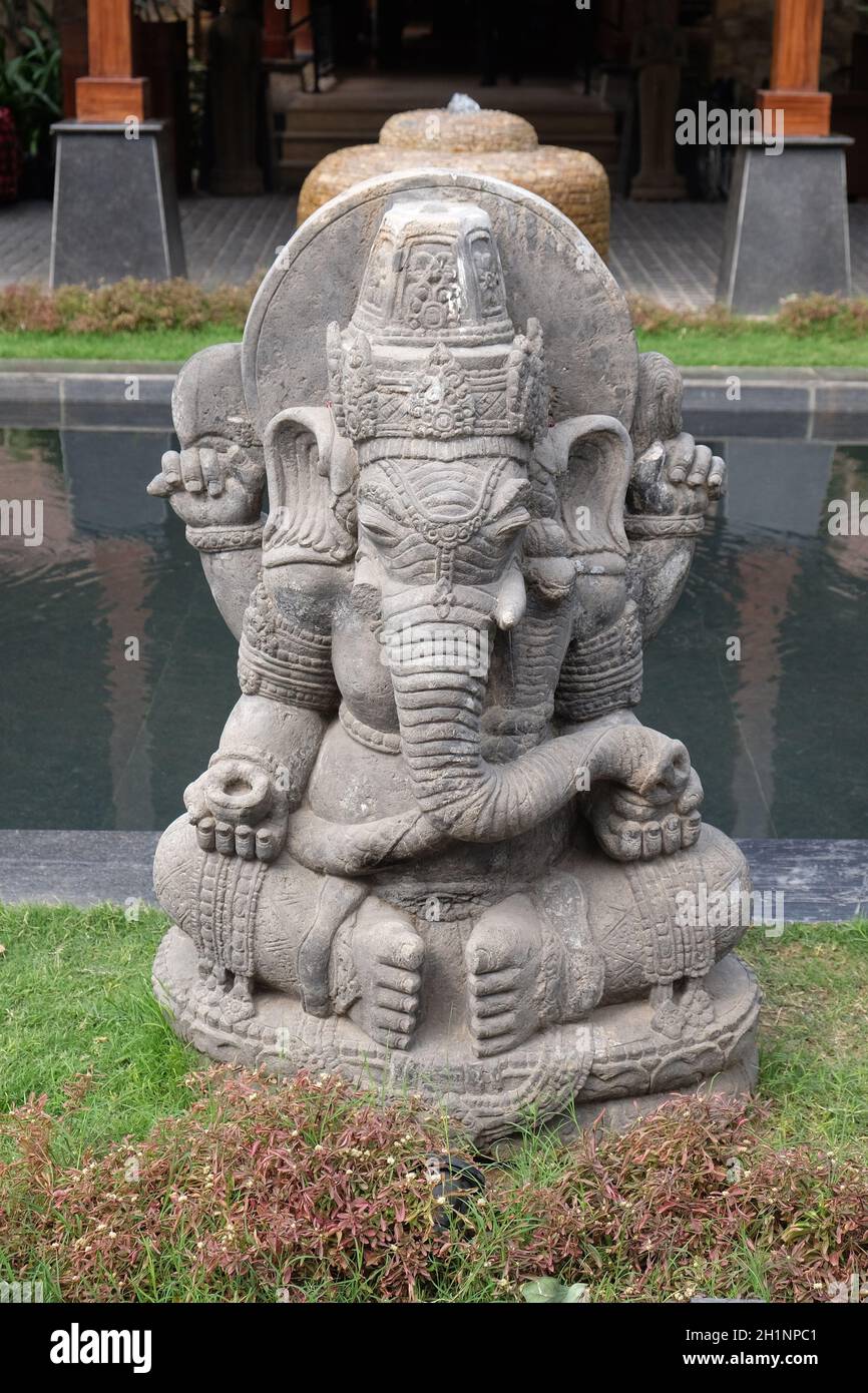 Statua di Ganesha in Ananta Spa and Resorts Hotel a Pushkar, Rajasthan, India Foto Stock