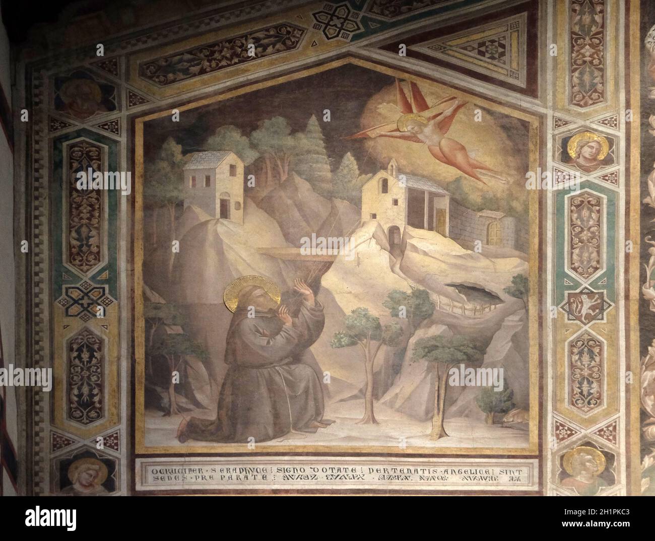 San francesco che riceve le stimmate immagini e fotografie stock ad