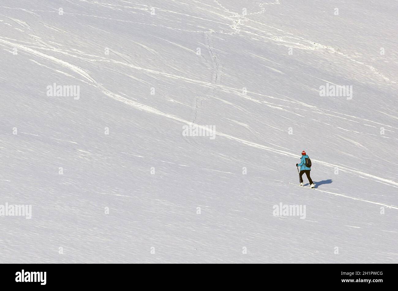 Schitourengeher Altmünster (Bezirk Gmunden, Oberösterreich, Österreich) - Ski tourers Altmünster (distretto di Gmunden, Austria superiore, Austria) Foto Stock