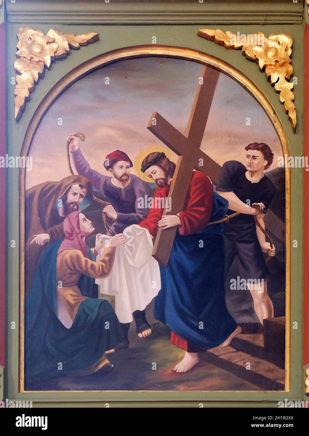La Veronica Asciuga Il Volto Di Gesù 6 stazioni della Via Crucis, La Veronica asciuga il volto di Gesù