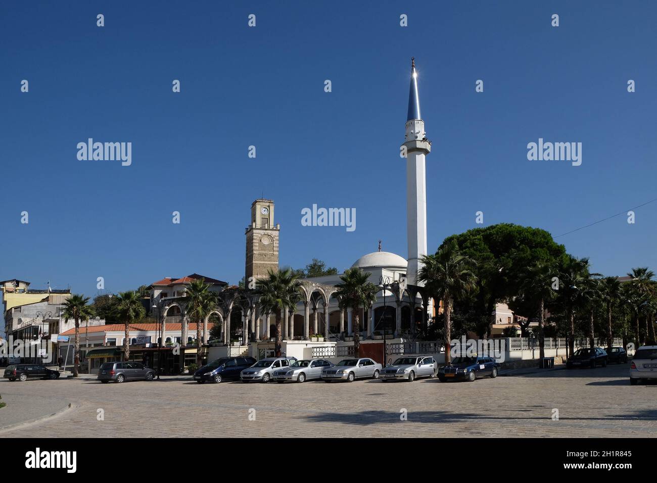 Città vecchia di Kavaje e un comune nella contea di Tirana, Albania Foto Stock