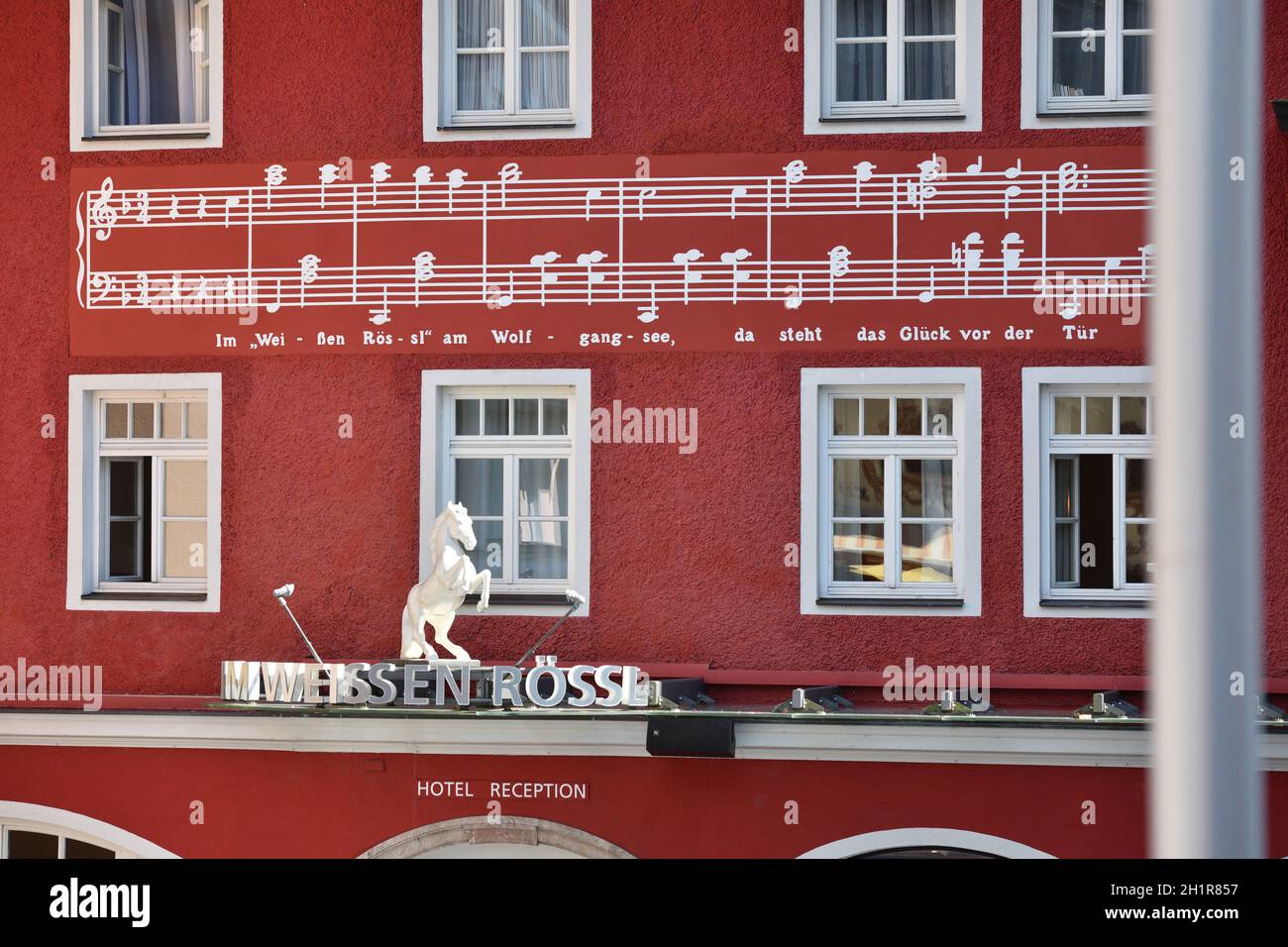 Sankt Wolfgang am Wolfgangsee, Bezirk Gmunden, Salzkammergut, Oberösterreich, Österreich, Europa - Sankt Wolfgang sul lago Wolfgangsee, Gmunden distric Foto Stock