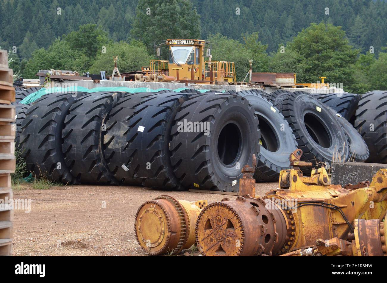 Erzberg in Eisenerz in der Steiermark, Austria, Europa - Erzberg in Eisenerz in Stiria, Austria, Europa Foto Stock
