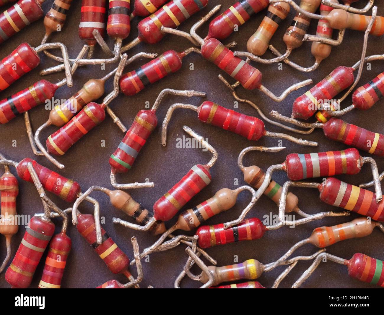 Resistore passivo per la resistenza elettrica in un circuito Foto Stock