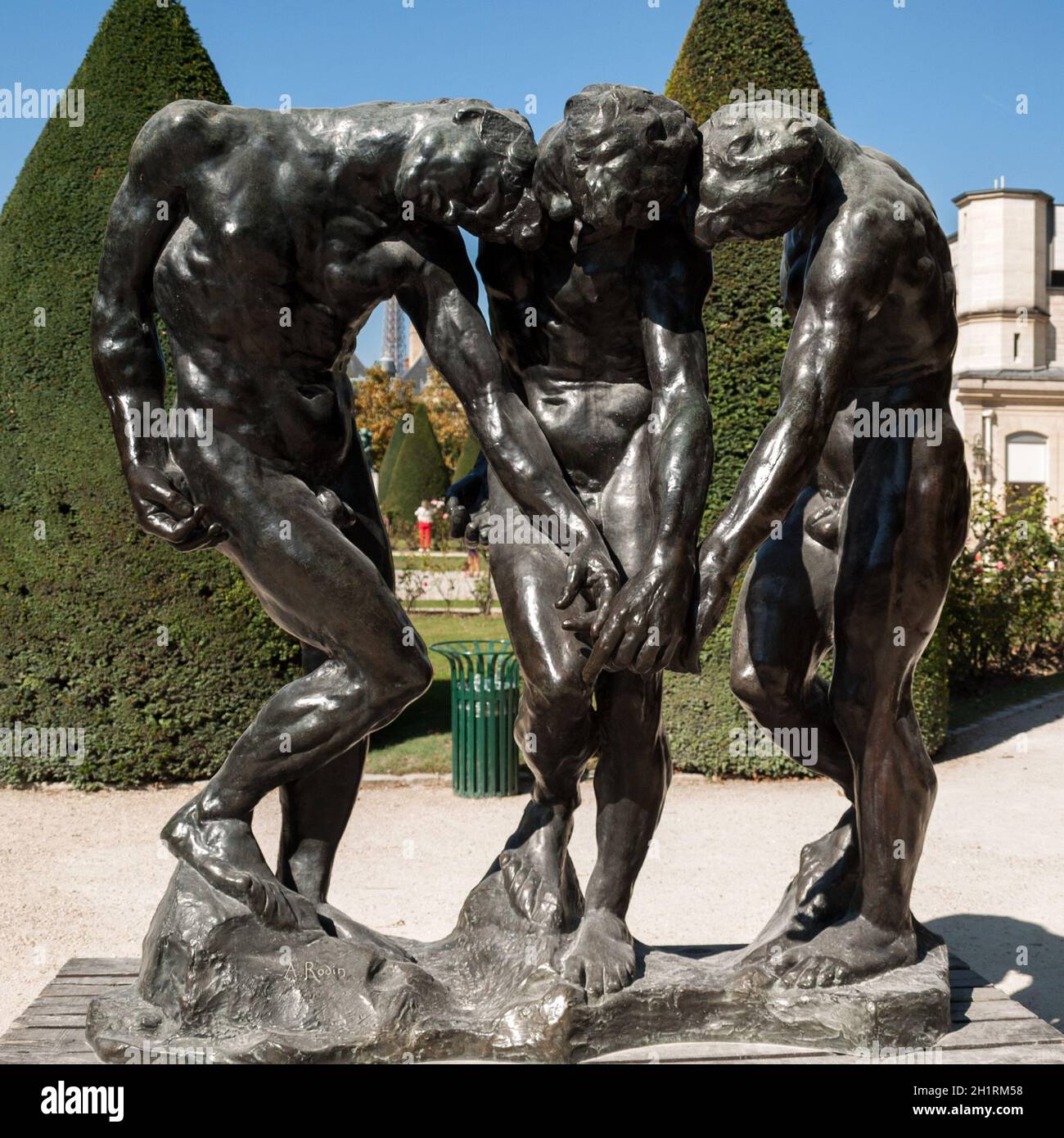 Parigi - Museo Rodin. La scultura di tre tonalità ispirate alla Divina Commedia di Dante Foto Stock