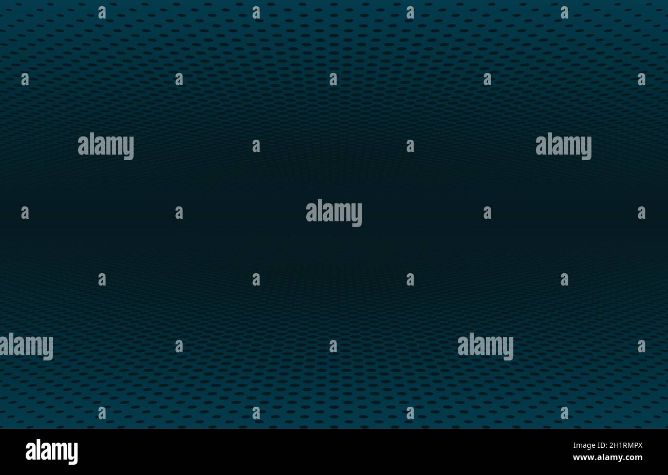 Modello grafico astratto di disegno prospettico del cerchio di mezzitoni blu scuro. Disegno centrale per lo sfondo del modello di disegno sovrapposto. Vettore di illustrazione Illustrazione Vettoriale