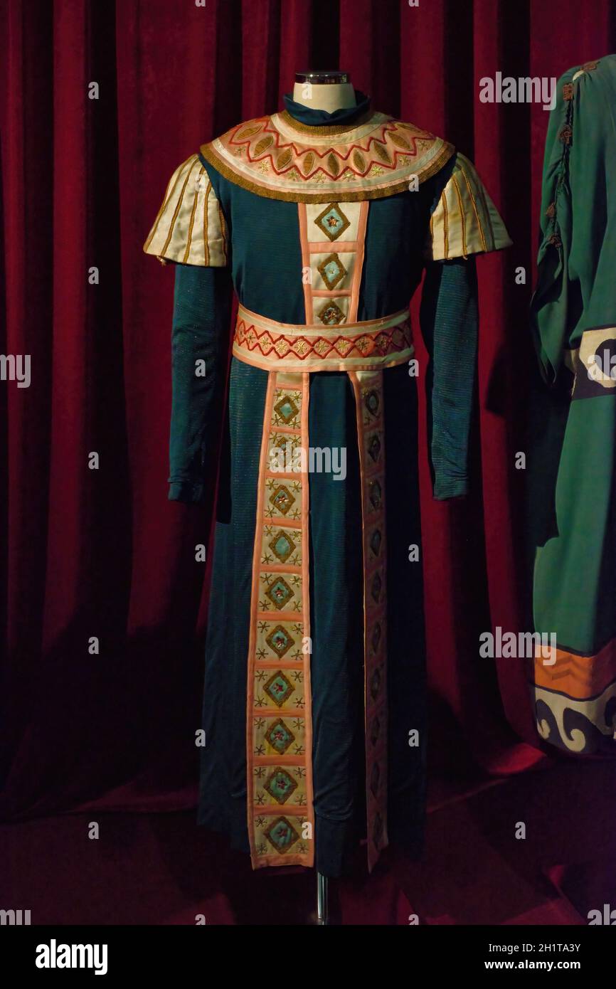 costumi teatrali. Per i ruoli nel repertorio classico. Design del costume teatrale, spogliatoio Foto Stock