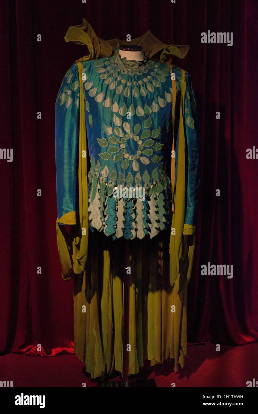 costumi teatrali. Per i ruoli nel repertorio classico. Design del costume teatrale, spogliatoio Foto Stock