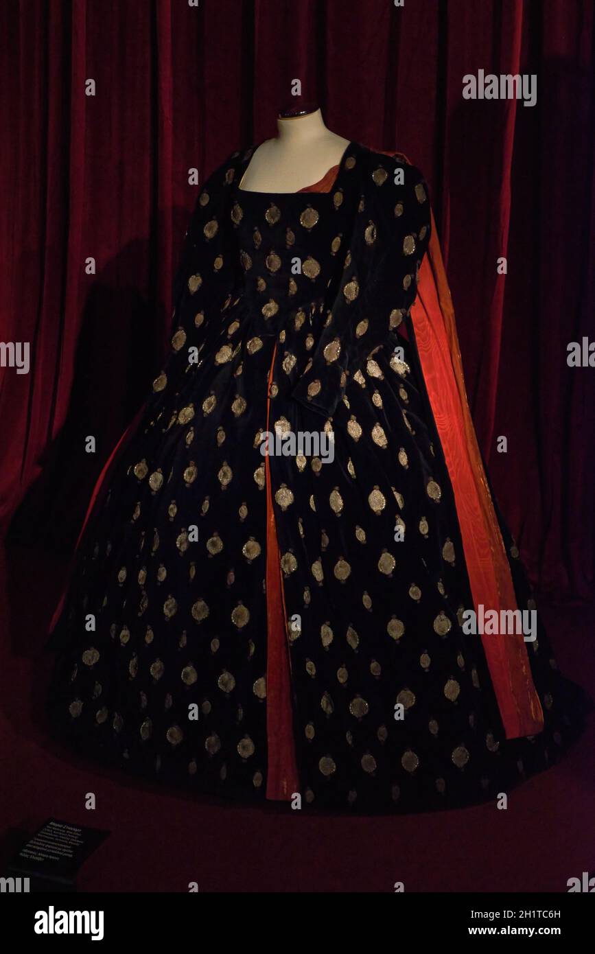 costumi teatrali. Per i ruoli nel repertorio classico. Design del costume teatrale, spogliatoio Foto Stock