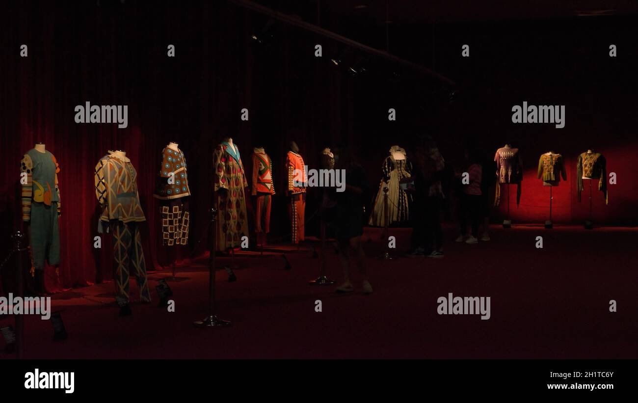 costumi teatrali. Per i ruoli nel repertorio classico. Design del costume teatrale, spogliatoio Foto Stock