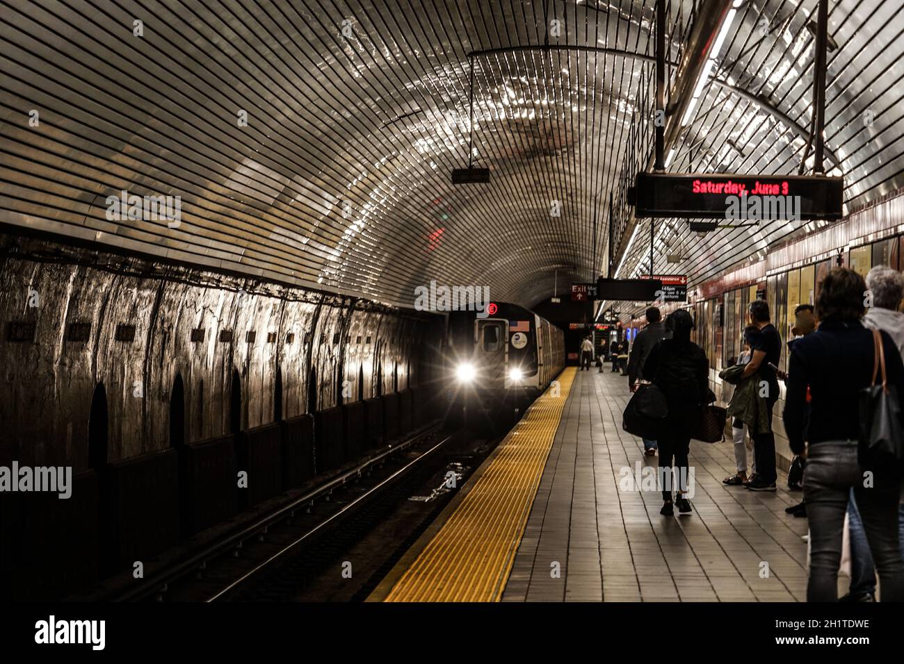 Immagine metropolitana di New York. Luogo di ripresa: New York, Manhattan Foto Stock