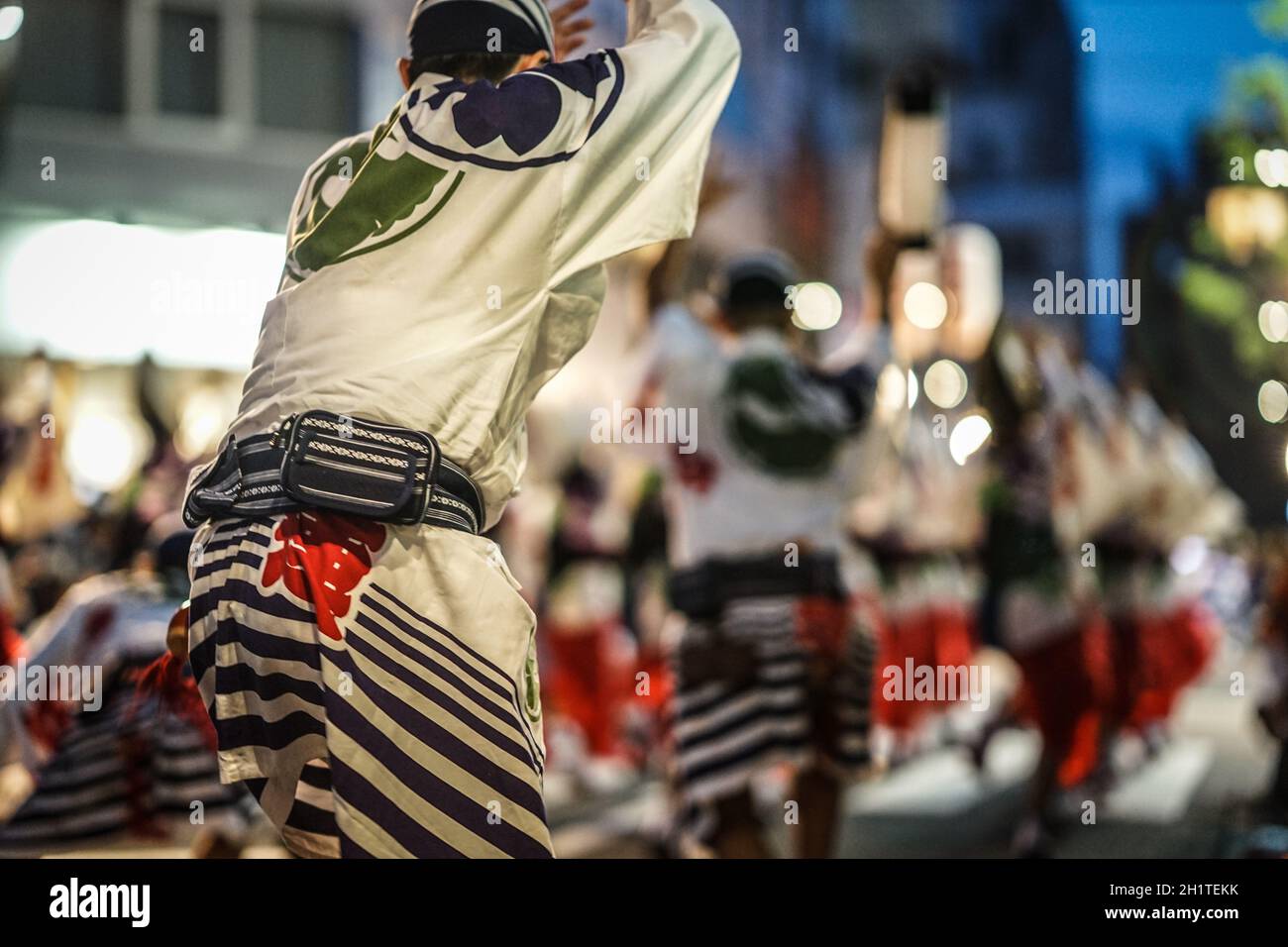 Immagine della danza Koenji Awa. Luogo di tiro: Area metropolitana di Tokyo Foto Stock