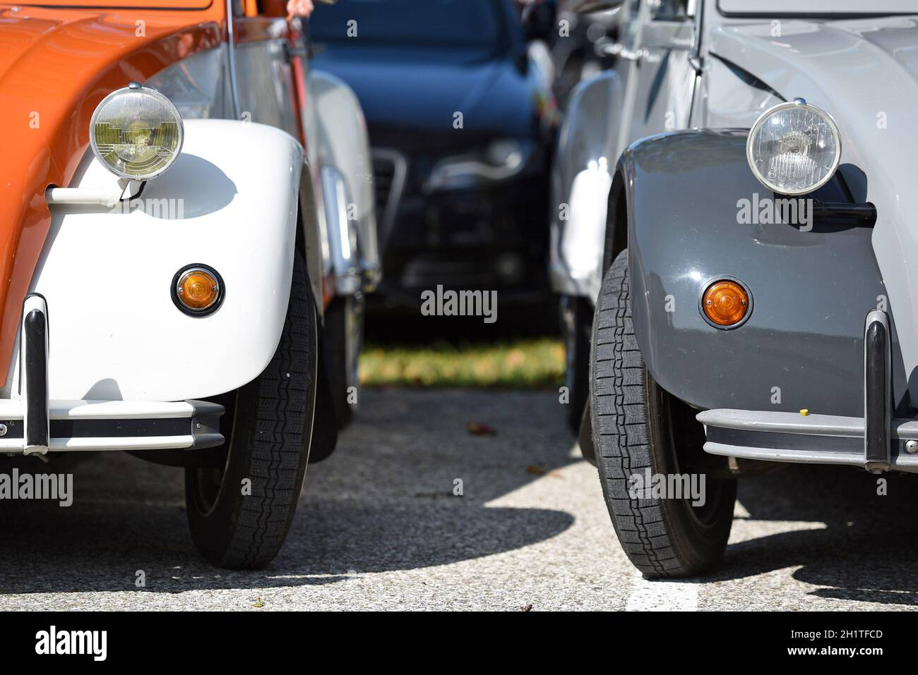 U30-Treffen im Almtal für Fahrzeuge mit weniger als 30 PS, Österreich, Europa - U30 riunione ad Almtal per veicoli con meno di 30 CV, Austria, Euro Foto Stock