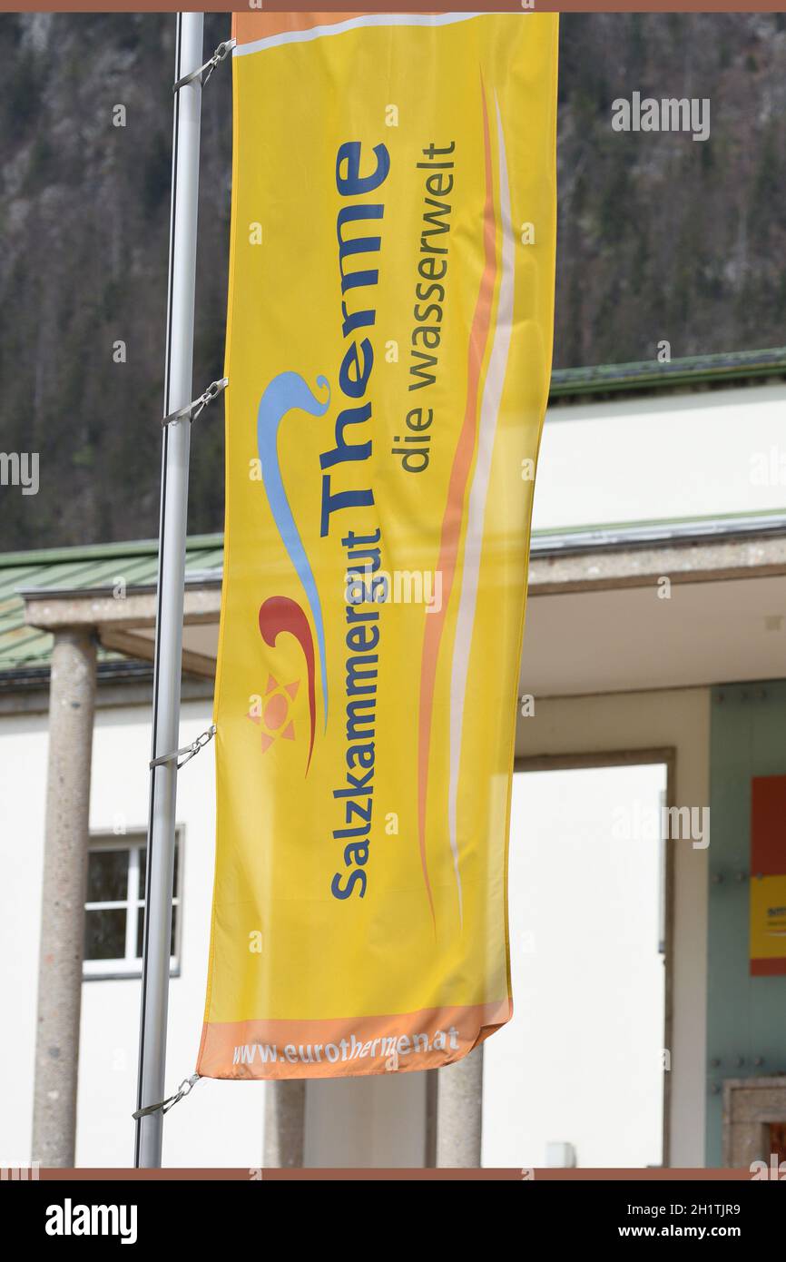 Eingang zur EuroTherme a Bad Ischl, Salzkammergut, Oberösterreich, Österreich, Europa - ingresso alle EuroTherme a Bad Ischl, Salzkammergut, Upper Foto Stock