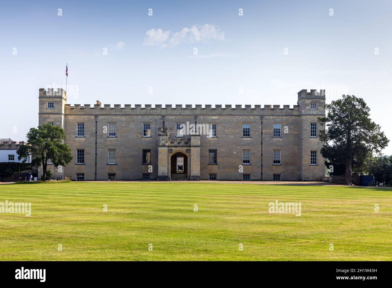 Syon House è la residenza di Londra occidentale del Duca di Northumberland. Si trova all'interno del Syon Park di 200 acri, nel London Borough di Hounslow. Foto Stock