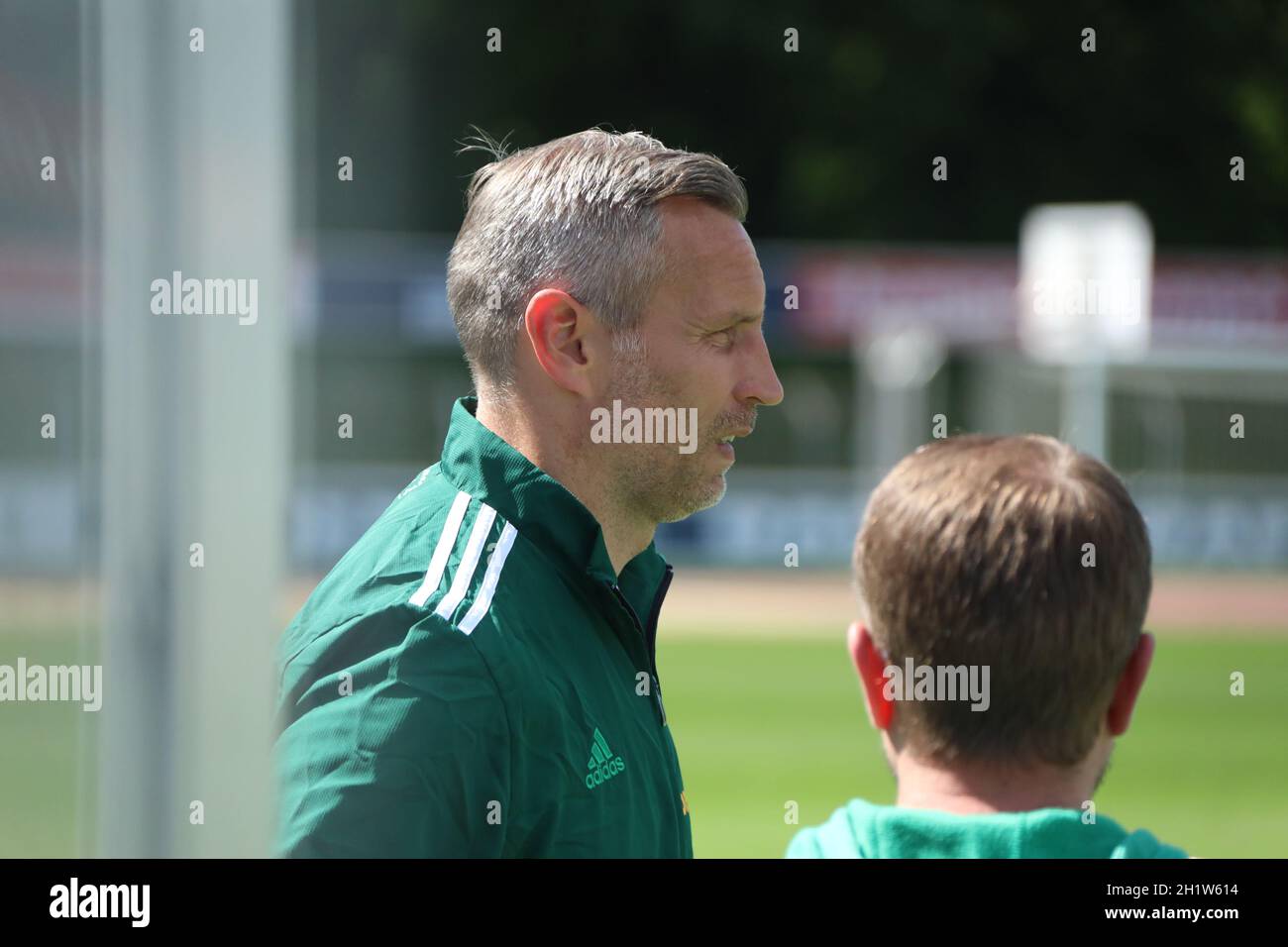 Trainer Timo Wenzel (FC 08 Homburg) nach dem Spiel der Fussball-RL SW 20-21: 40. Sptg: SC Friburgo II - FC 08 Homburg Foto Stock