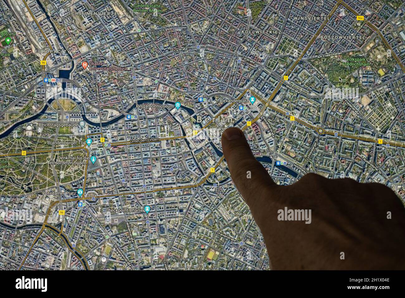 Mappa satellitare roma immagini e fotografie stock ad alta risoluzione ...