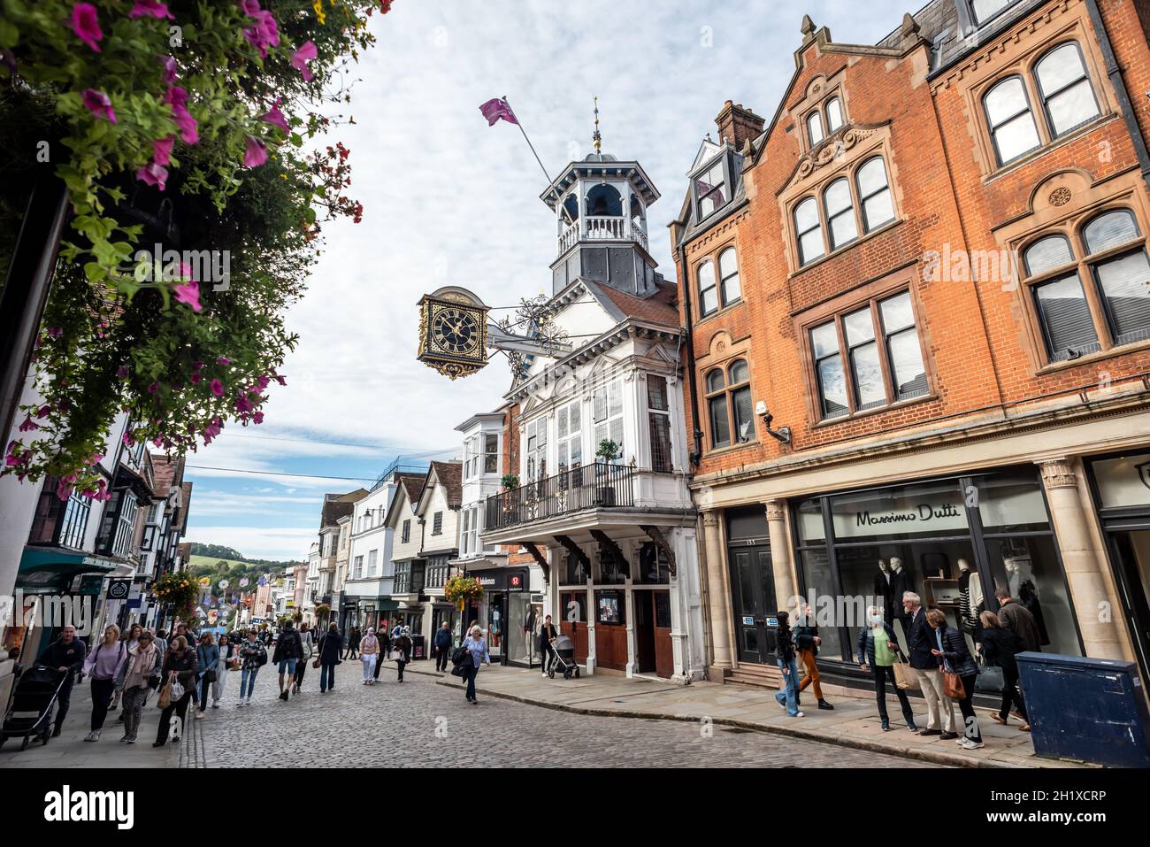 Guildford, 6 ottobre 2021: GV del centro di Guildford Foto Stock
