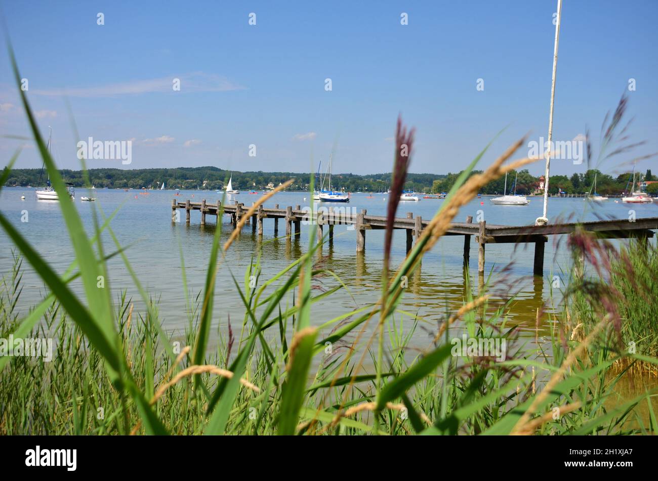 Ammersee in Baviera, Germania, Europa - Ammersee in Baviera, Germania, Europa Foto Stock