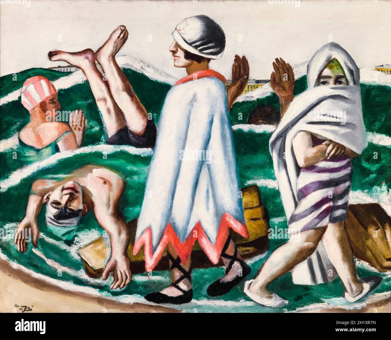 Max Beckmann, Lido, pittura, 1924 Foto Stock