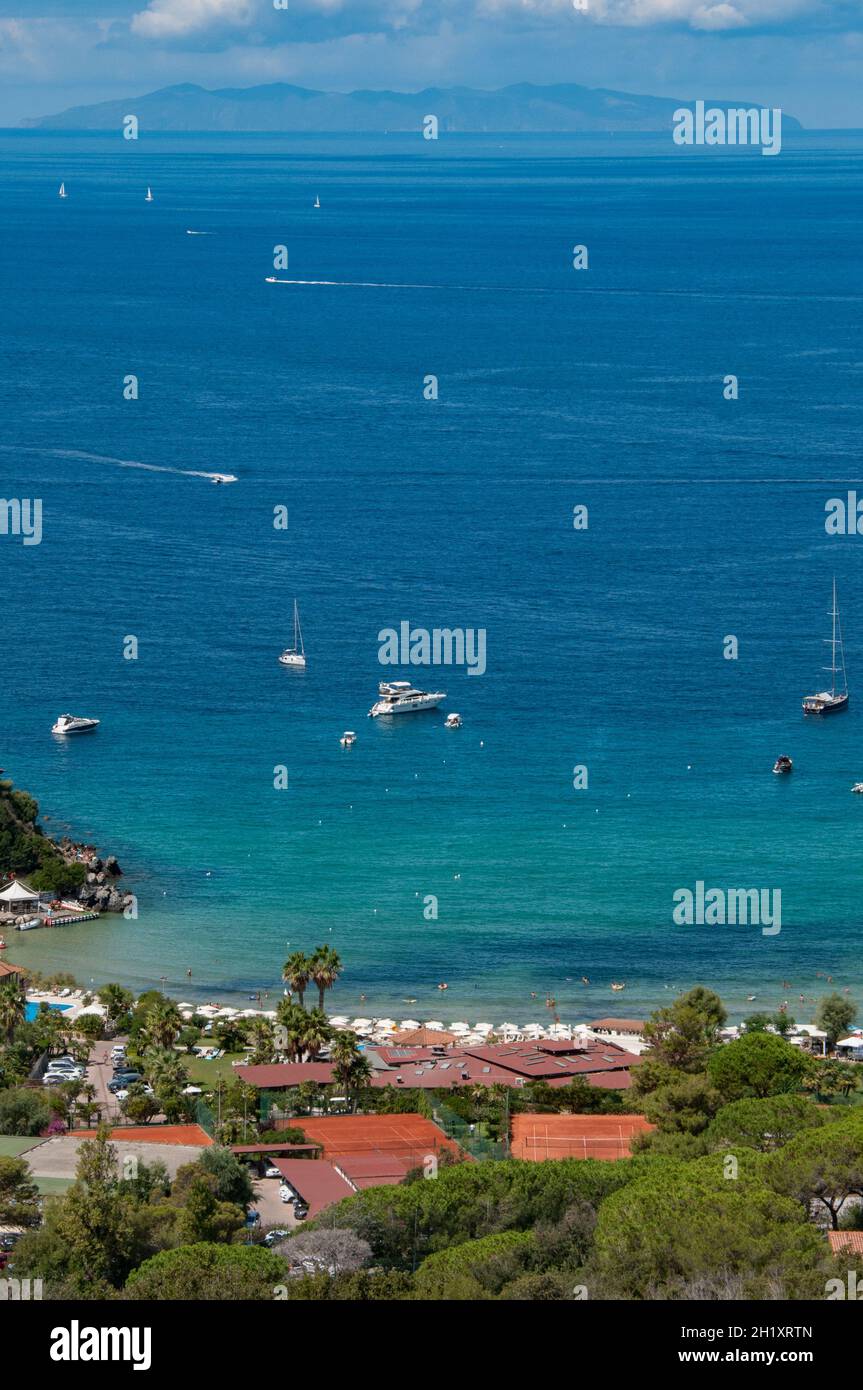 Europa, Italia, Toscana, Isola d'Elba, Portoferraio, Spiaggia di Biodola Foto Stock