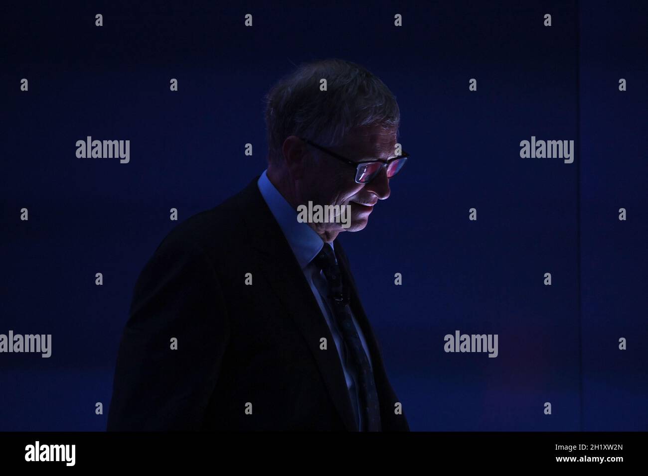 L'uomo d'affari americano Bill Gates durante il Global Investment Summit al Science Museum di Londra. Data foto: Martedì 19 ottobre 2021. Foto Stock