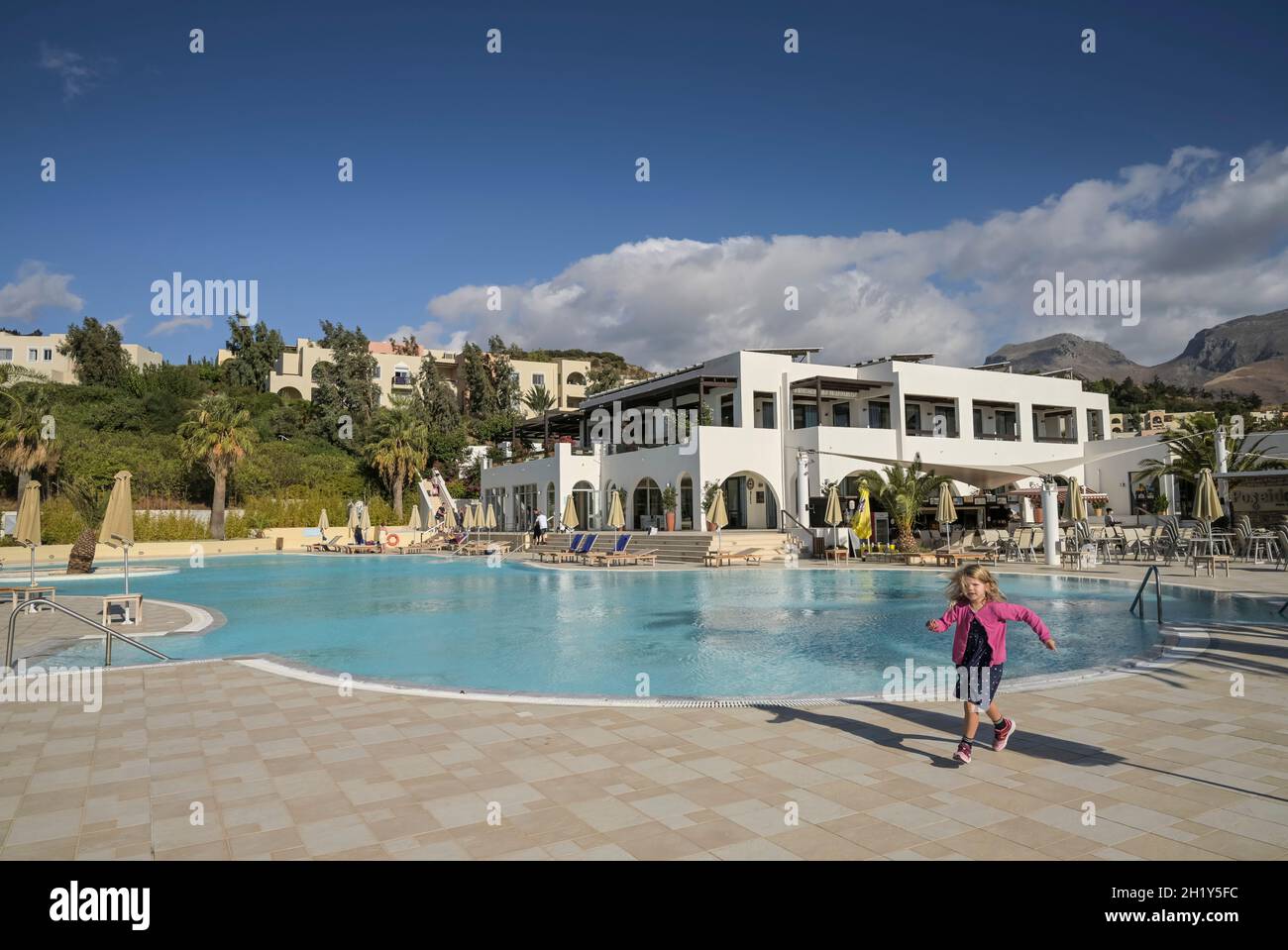 Hapimag Hotelanlage, Damnoni Beach, Südküste, Kreta, Griechenland Foto Stock