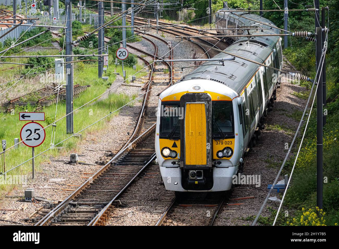 Maggiore Anglia treno in London, England Regno Unito Regno Unito Foto Stock