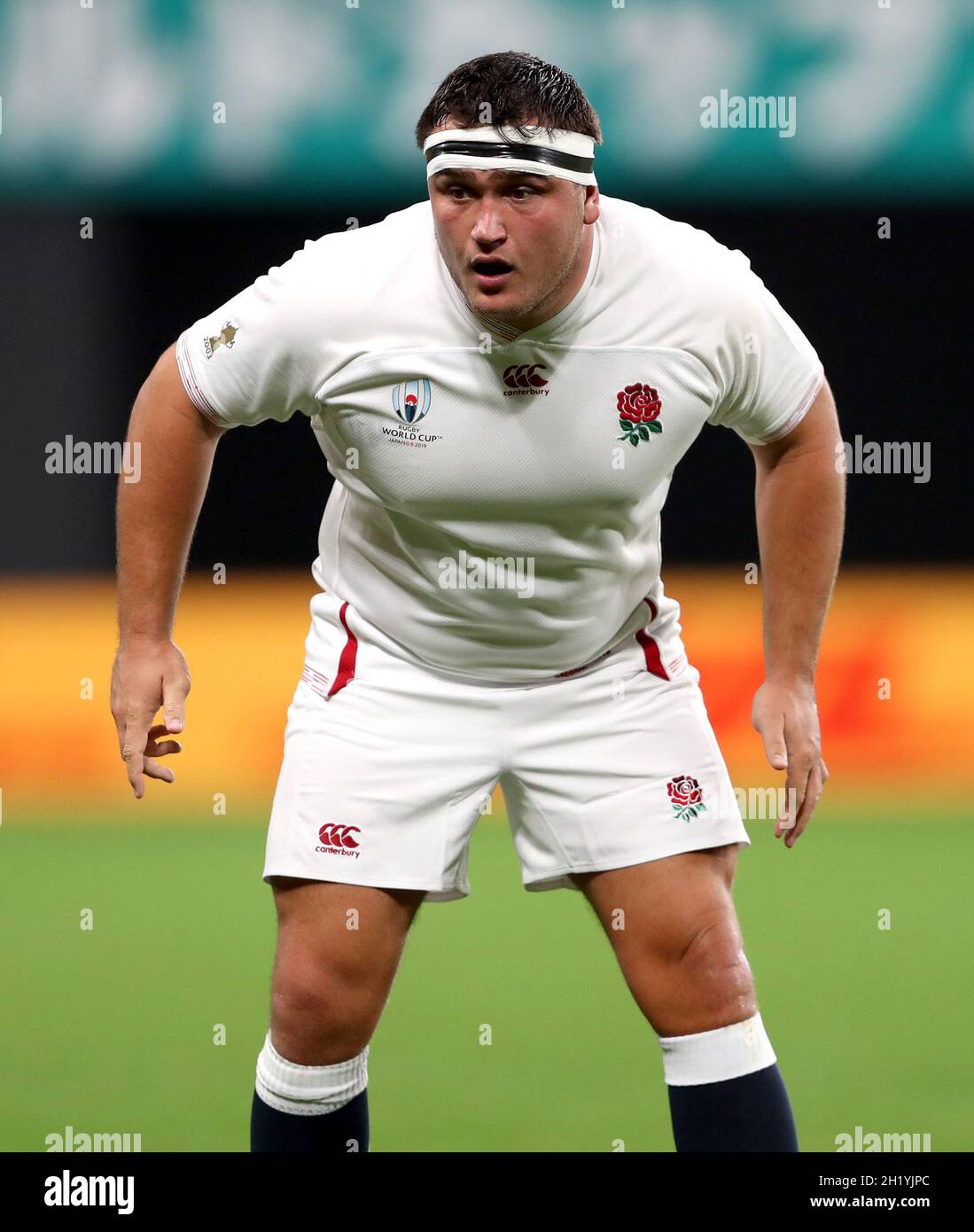 Foto di archivio datata 22-09-2019 del Jamie George d'Inghilterra durante  la partita di Rugby World Cup Pool C del 2019 al Sapporo Dome. Jamie George  è stato chiamato fino alla squadra dell'Inghilterra