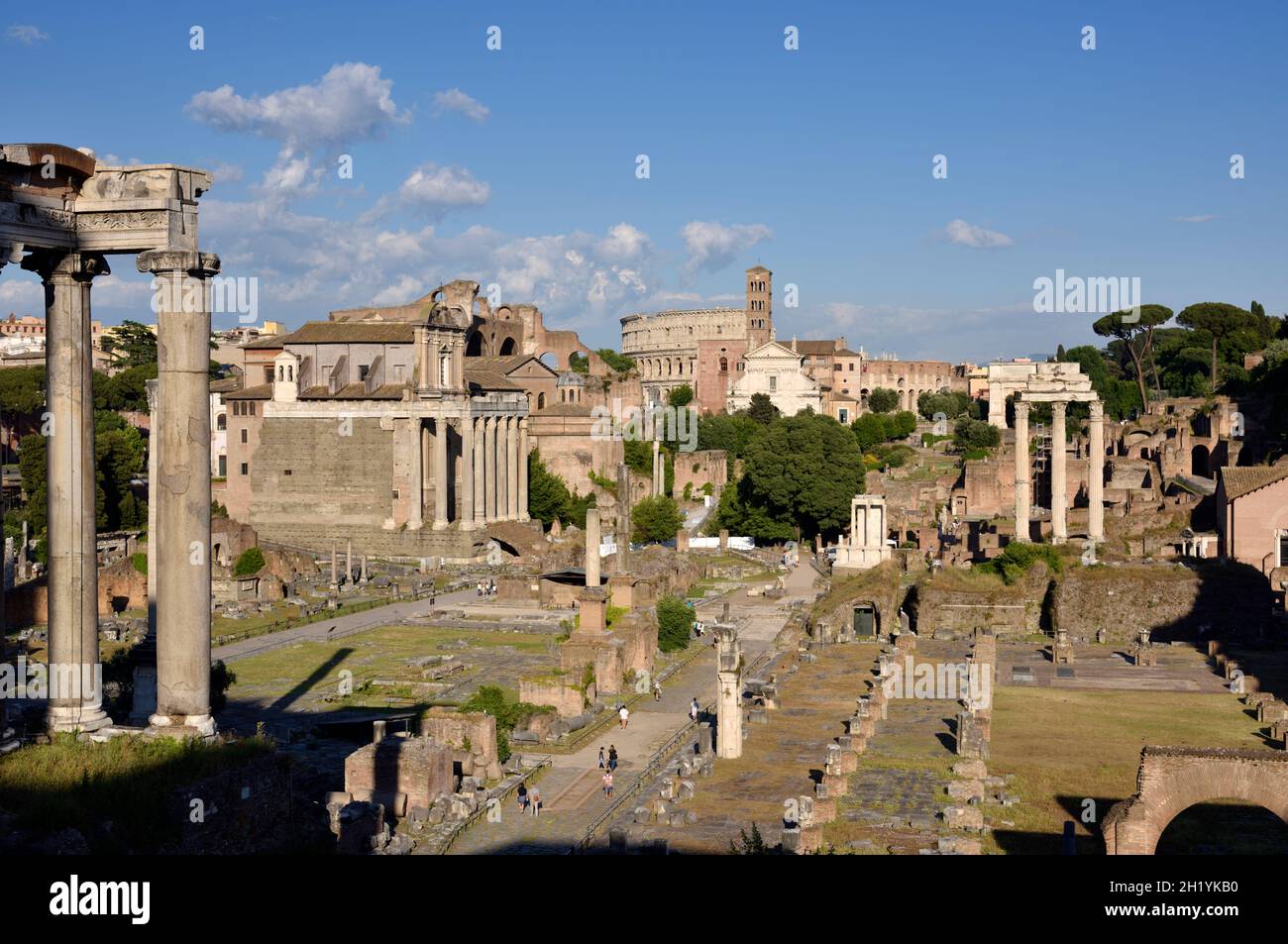 Italia, Roma, Foro Romano Foto Stock